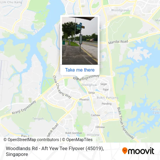 Woodlands Rd - Aft Yew Tee Flyover (45019)地图