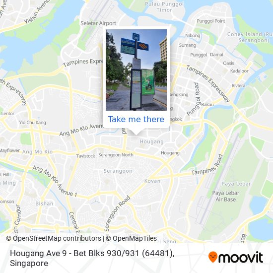 Hougang Ave 9 - Bet Blks 930 / 931 (64481)地图