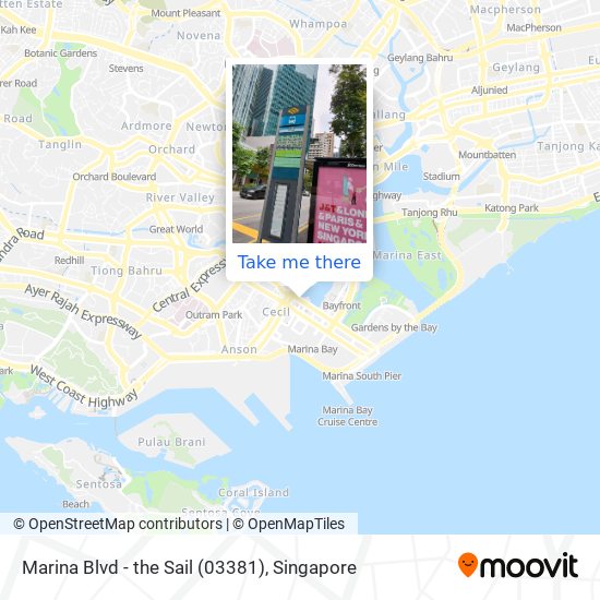 Marina Blvd - the Sail (03381) map