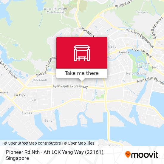 Pioneer Rd Nth - Aft LOK Yang Way (22161) map