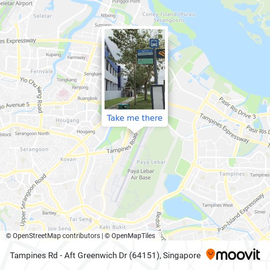 Tampines Rd - Aft Greenwich Dr (64151) map