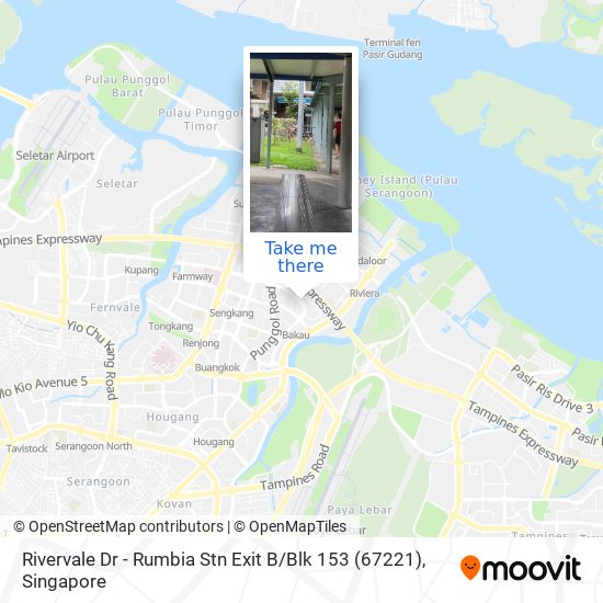Rivervale Dr - Rumbia Stn Exit B / Blk 153 (67221) map