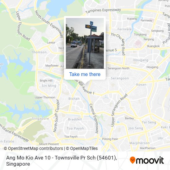 Ang Mo Kio Ave 10 - Townsville Pr Sch (54601) map