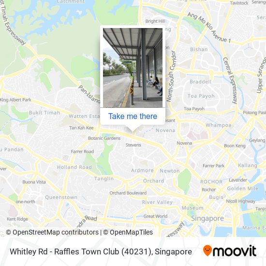 Whitley Rd - Raffles Town Club (40231) map