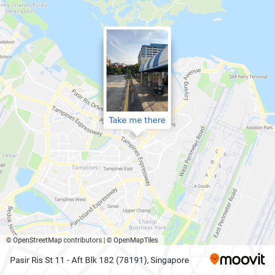 Pasir Ris St 11 - Aft Blk 182 (78191) map