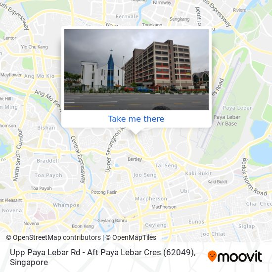 Upp Paya Lebar Rd - Aft Paya Lebar Cres (62049) map