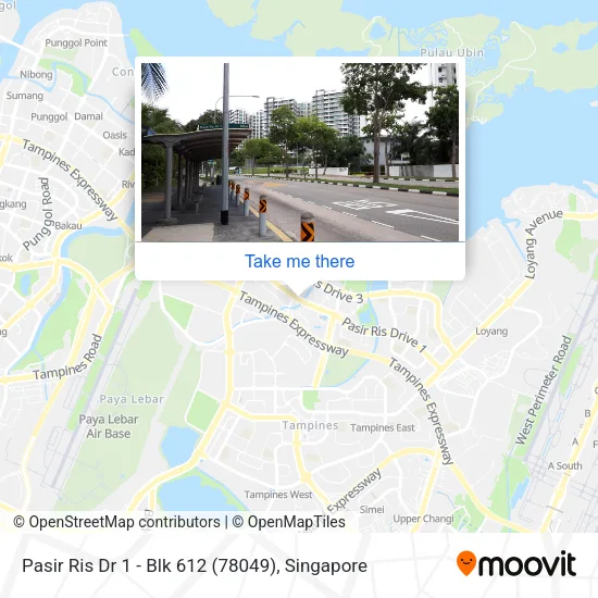 Pasir Ris Dr 1 - Blk 612 (78049)地图