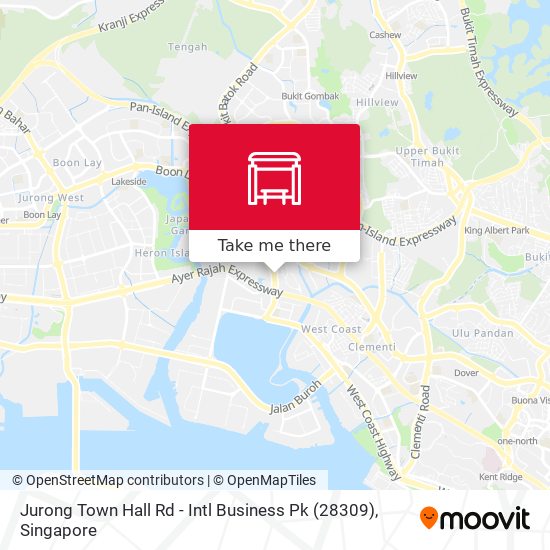 Jurong Town Hall Rd - Intl Business Pk (28309)地图