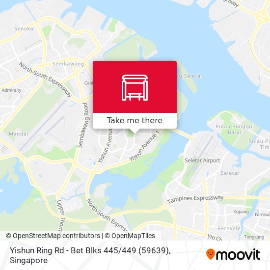 Yishun Ring Rd -  Bet Blks 445 / 449 (59639) map