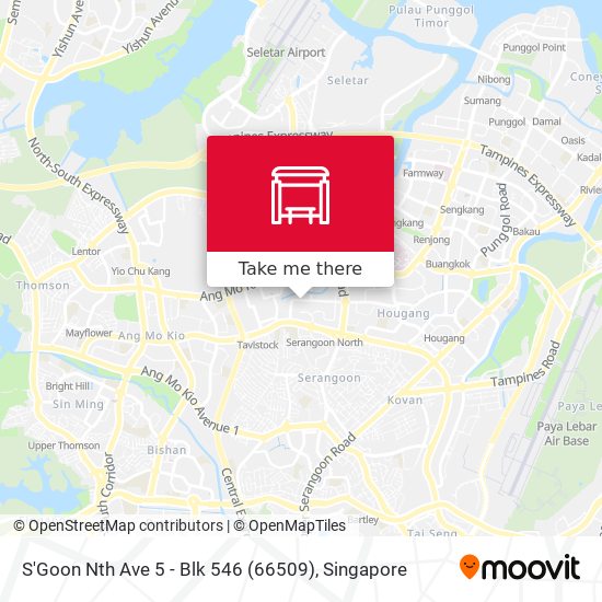S'Goon Nth Ave 5 - Blk 546 (66509) map