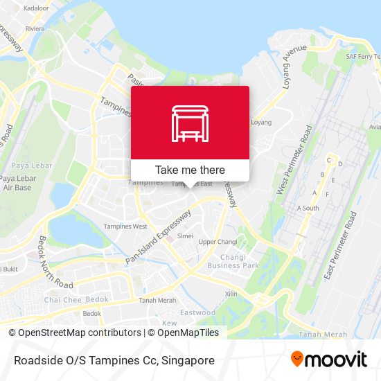 Roadside O/S Tampines Cc map