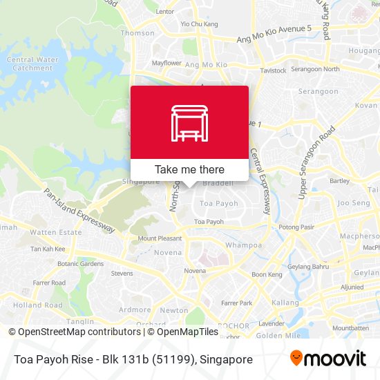 Toa Payoh Rise - Blk 131b (51199) map