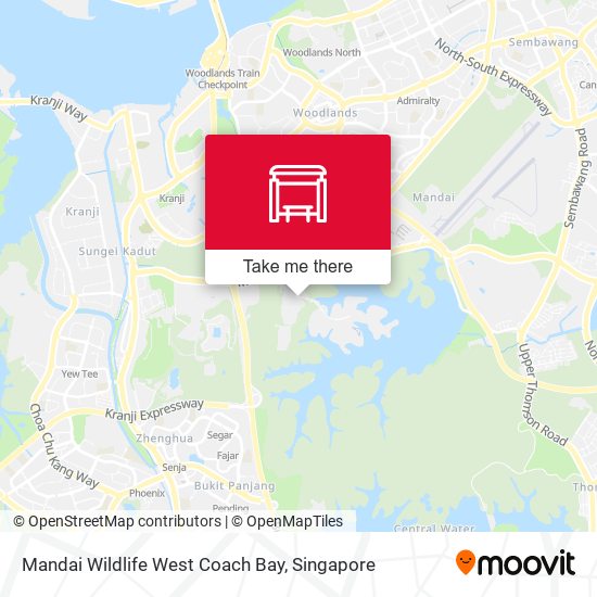Mandai Wildlife West Coach Bay map