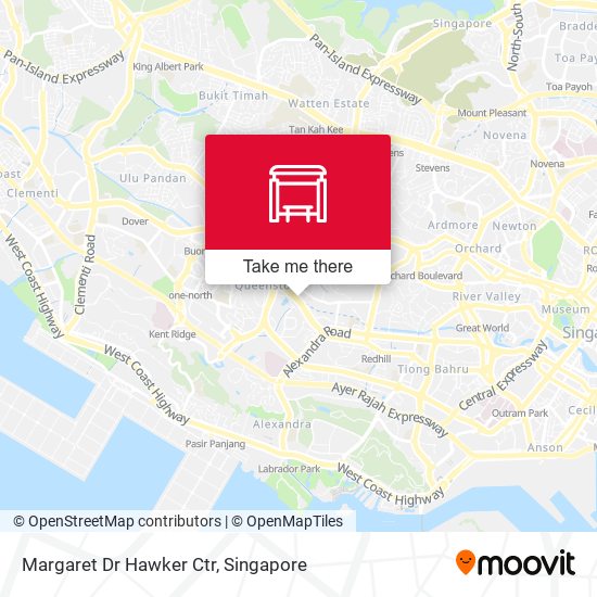 Margaret Dr Hawker Ctr map