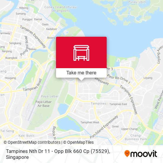 Tampines Nth Dr 11 - Opp Blk 660 Cp (75529) map
