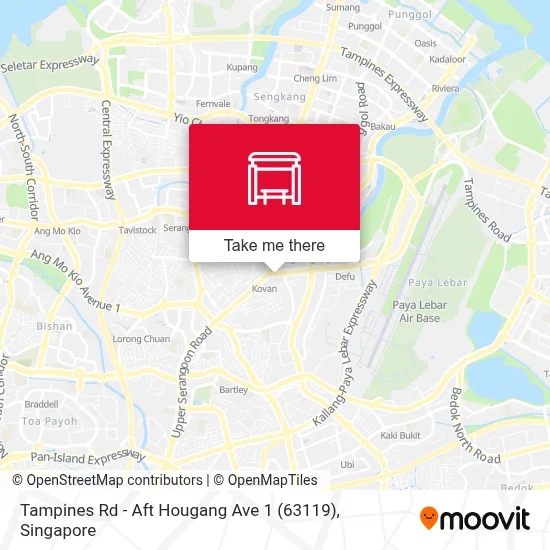 Tampines Rd - Aft Hougang Ave 1 (63119) - Routes, Schedules, and Fares