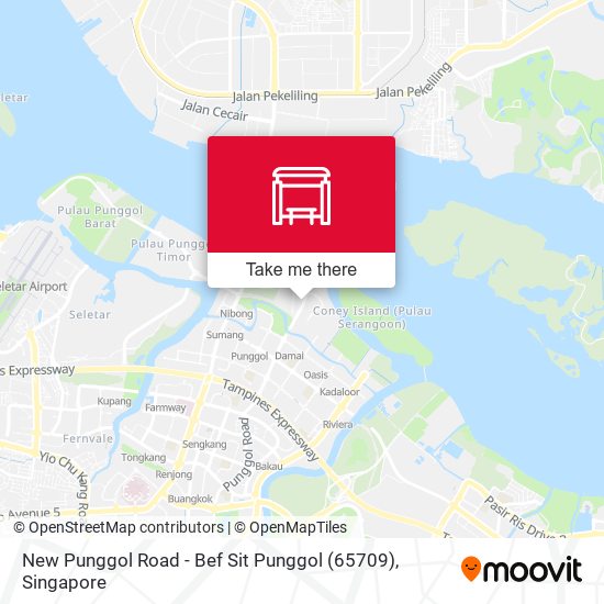 New Punggol Road - Bef Sit Punggol (65709) map