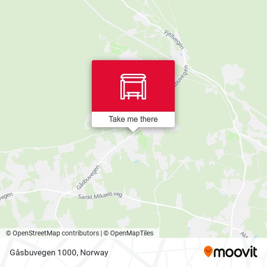 Gåsbuvegen 1000 map