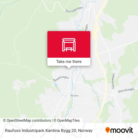 Raufoss Industripark Kantina Bygg 20 map