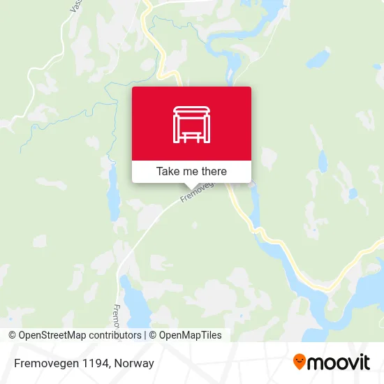 Fremovegen 1194 map