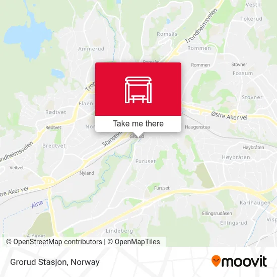 Grorud Stasjon map