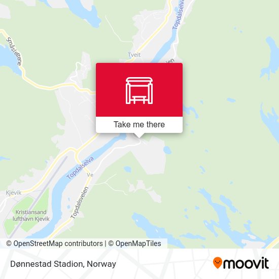 Dønnestad Stadion map