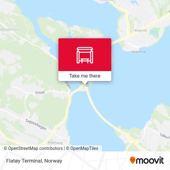 Flatøy Terminal map