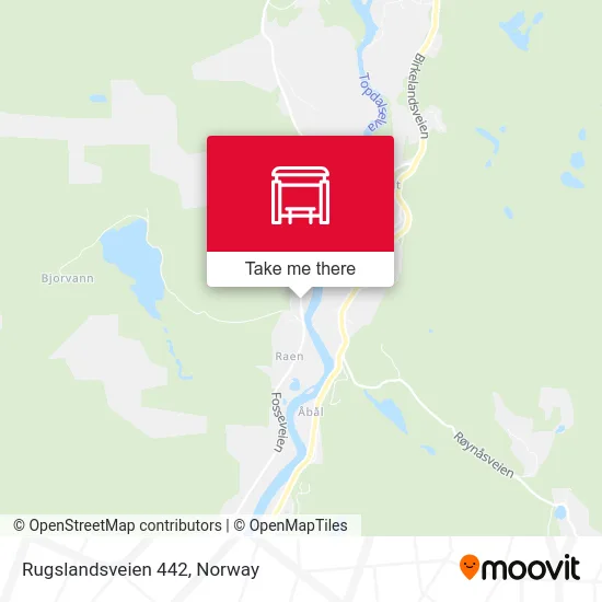 Rugslandsveien 442 map