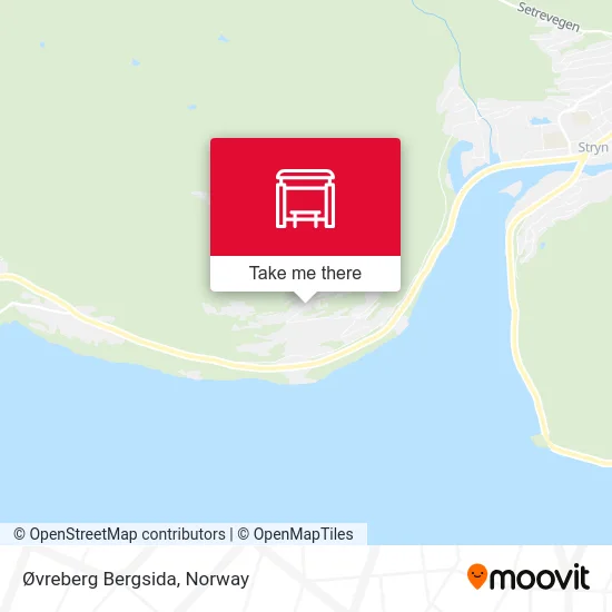 Øvreberg Bergsida map