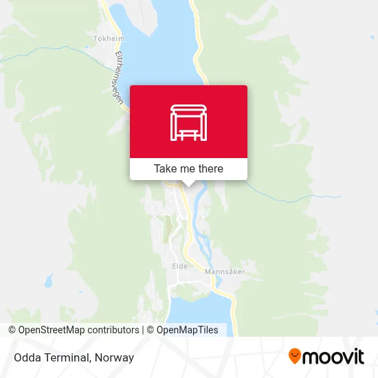 Odda Terminal map