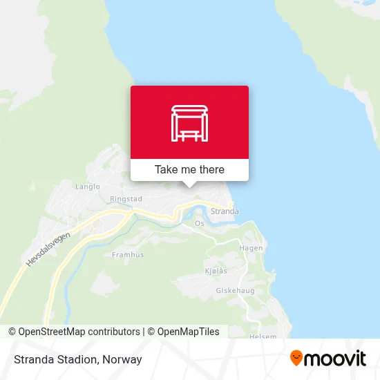Stranda Stadion map