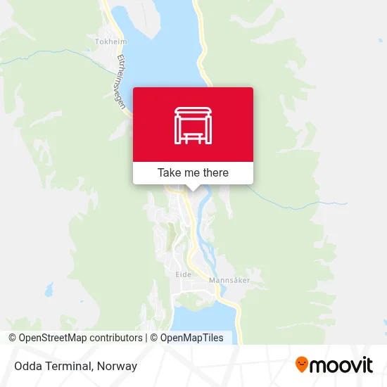 Odda Terminal map