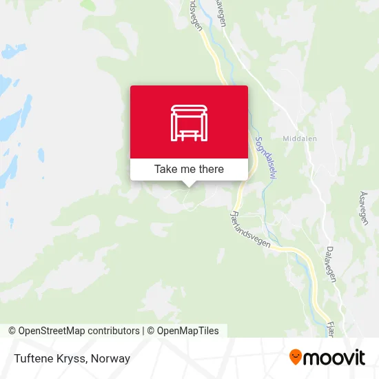 Tuftene Kryss map