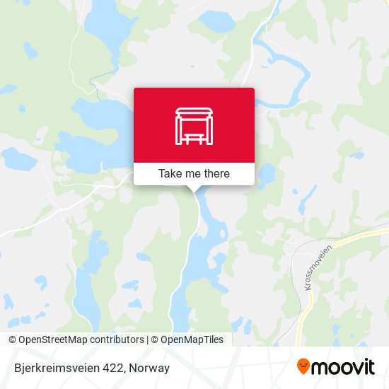 Bjerkreimsveien 422 map