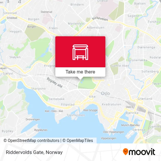 Riddervolds Gate map