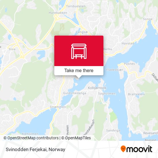 Svinodden Ferjekai map