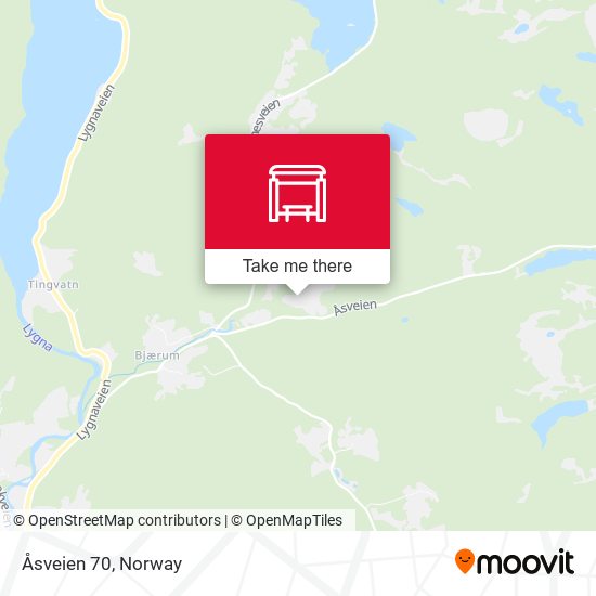 Åsveien 70 map