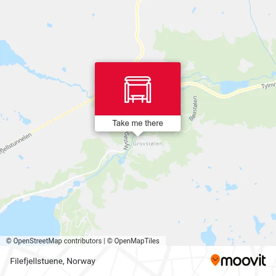 Filefjellstuene map