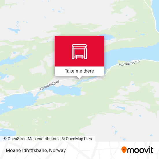 Moane Idrettsbane map