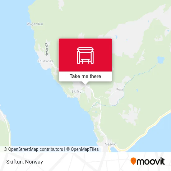 Skiftun map