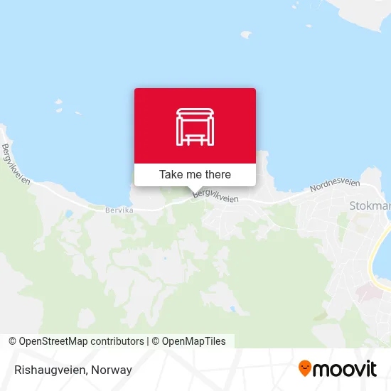 Rishaugveien map