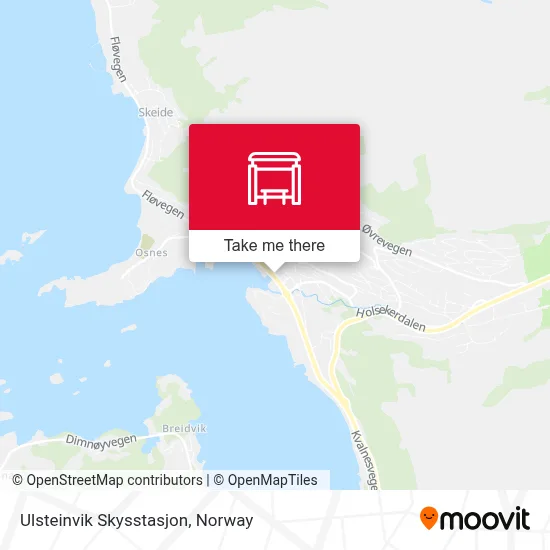 Ulsteinvik Skysstasjon map