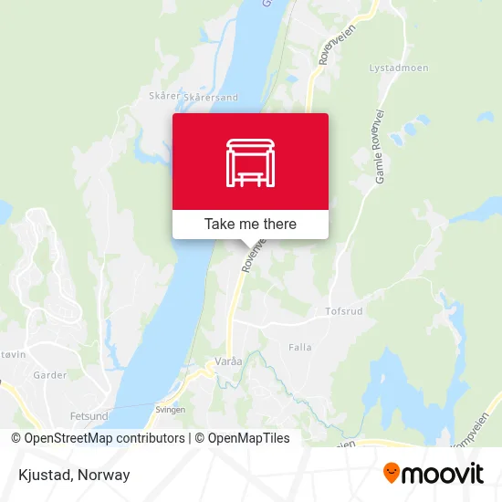 Kjustad map