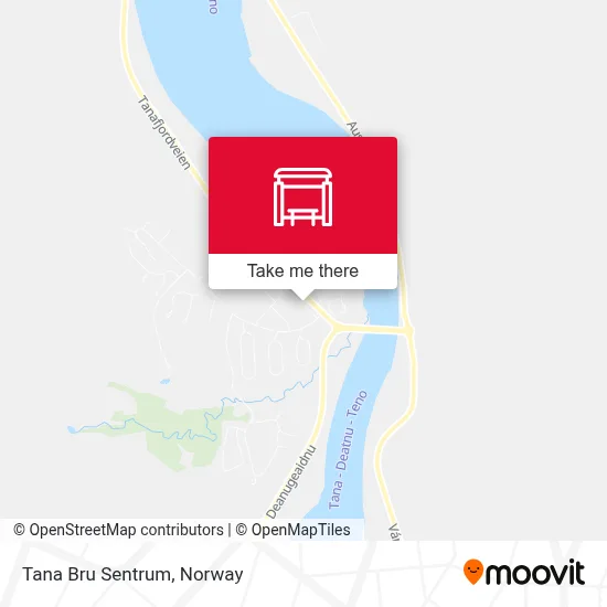 Tana Bru Sentrum map