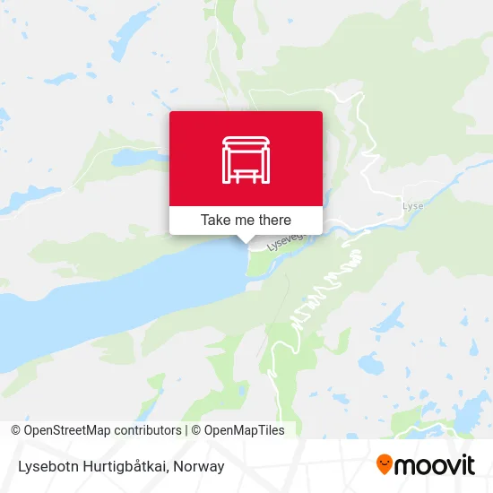 Lysebotn Hurtigbåtkai map