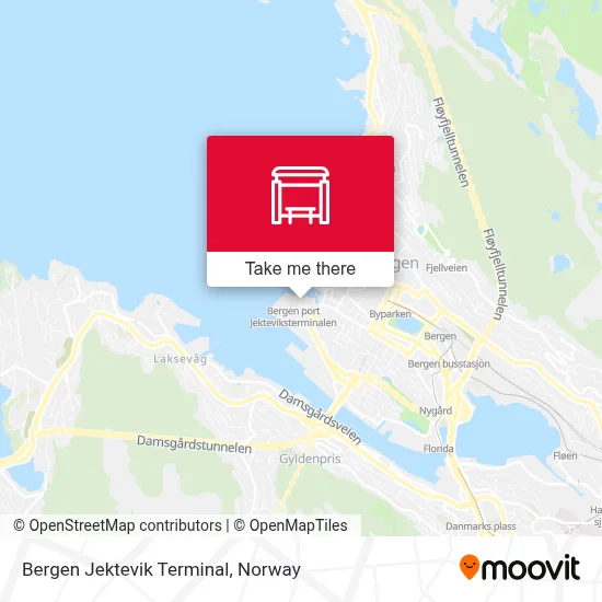 Bergen Jektevik Terminal map