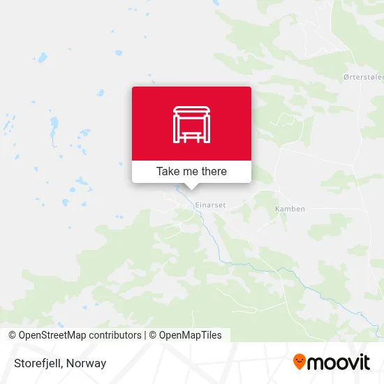 Storefjell map