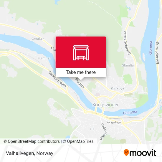 Valhallvegen map
