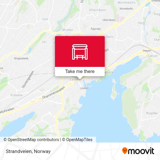 Strandveien map
