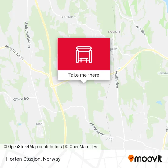 Horten Stasjon map